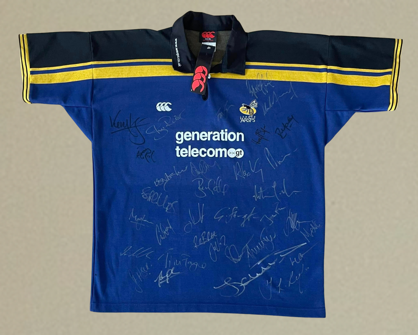 2002 London Wasps Jersey - Fully Signed