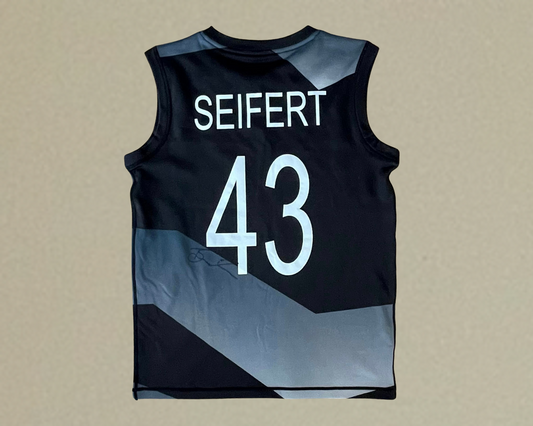 2023 Black Caps T20 Vest - Worn by Tim Seifert
